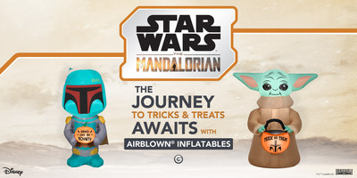 Gonflez votre décor d’Halloween en quelques secondes avec les gonflables Airblown de Gemmy Industries mettant en vedette Star Wars: Les personnages galactiques préférés des fans de Mandalorian.